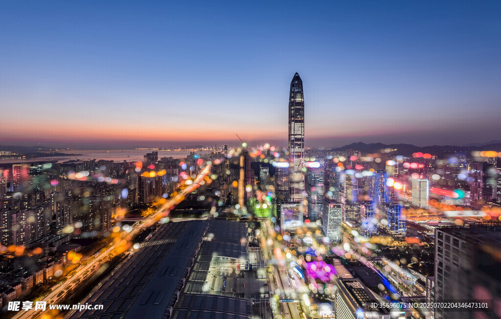 亦真亦幻的深圳夜景
