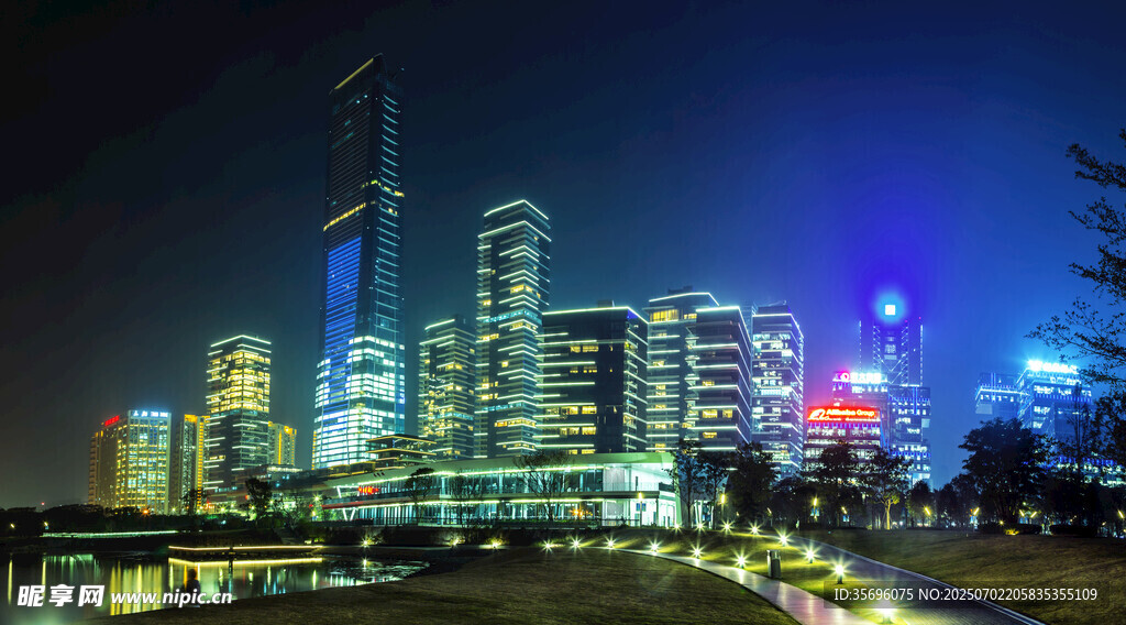 城市建筑LED燈飾夜景