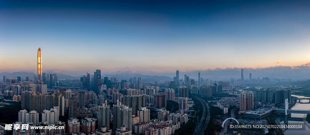 日照金樓深圳城市建筑風(fēng)光