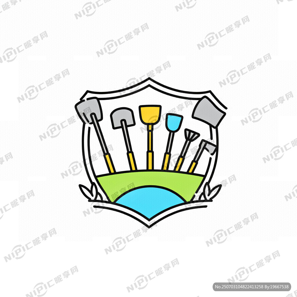 班徽章 勞動(dòng)工具 低幼風(fēng)格