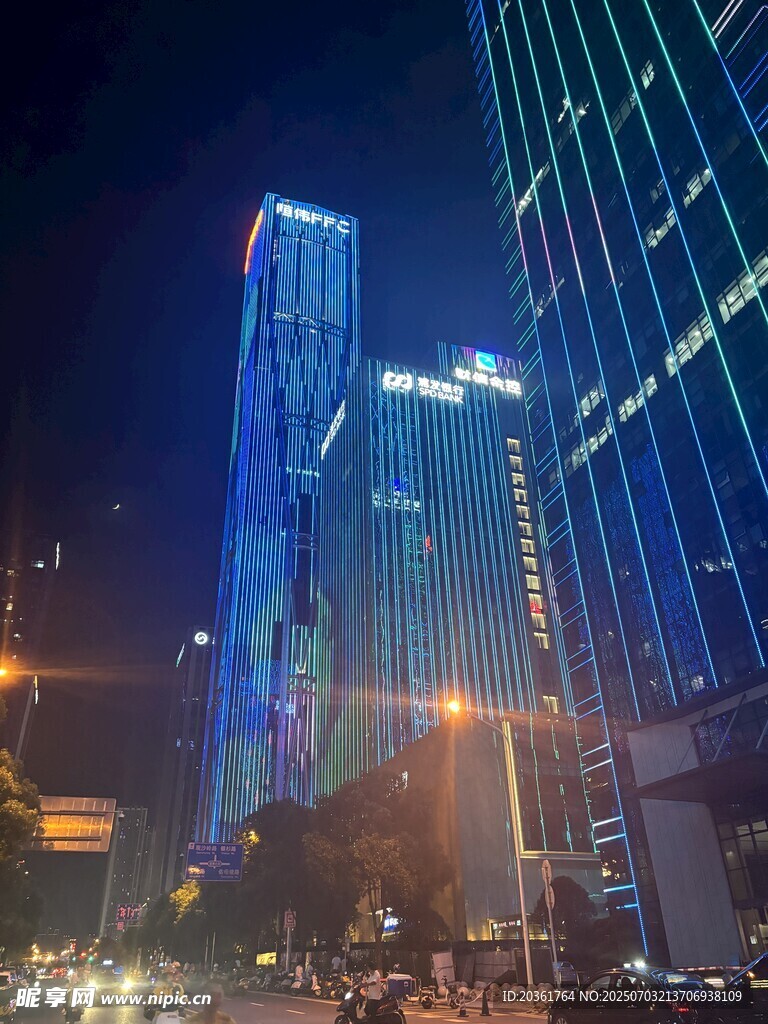 都市璀璨夜景