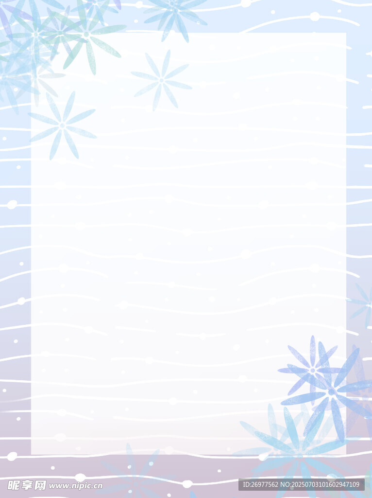 雪花邊框背景圖