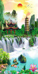 山水間的詩意中式美景