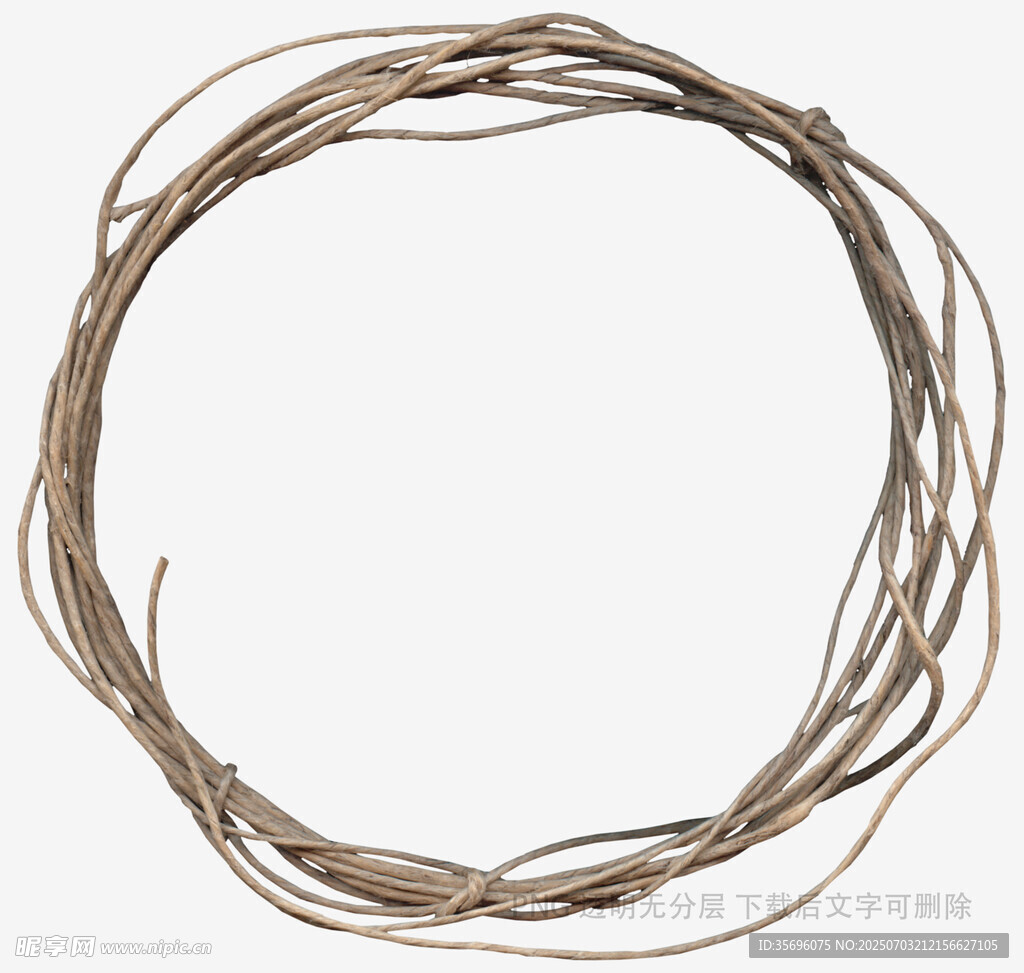 手工編織藤條圓環(huán)