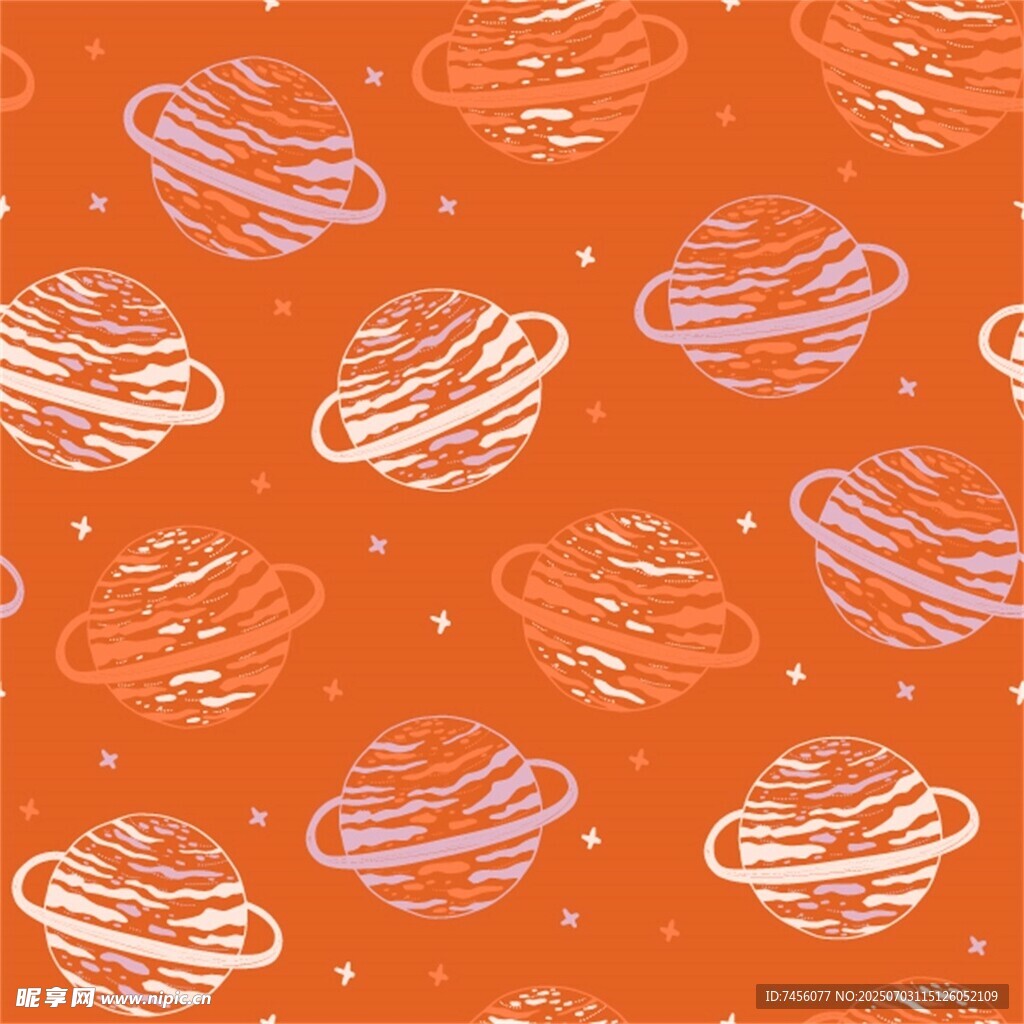 橙色星球圖案背景紋理