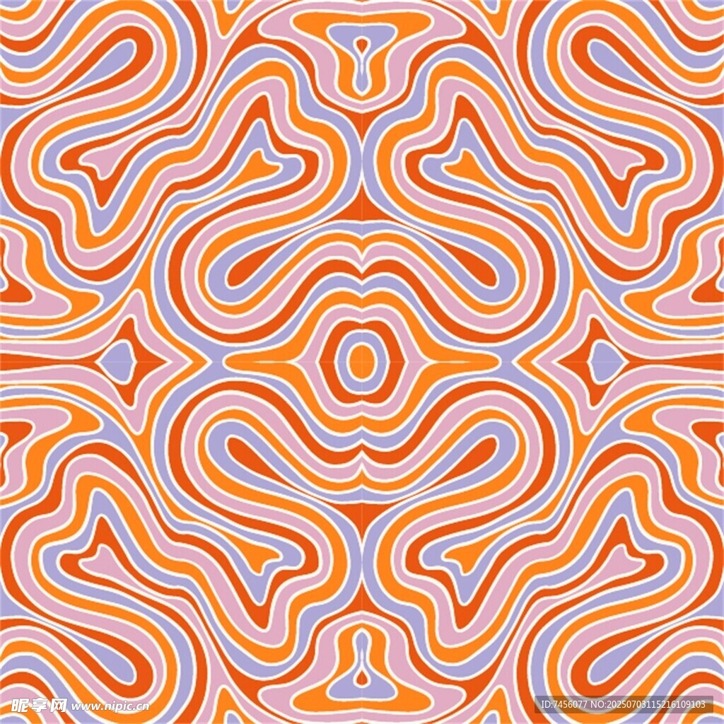多彩幾何波浪圖案紋理