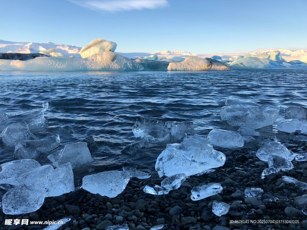 海邊碎冰景觀