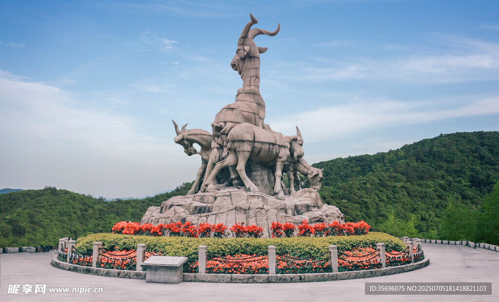 廣州代表景點(diǎn)五羊雕塑