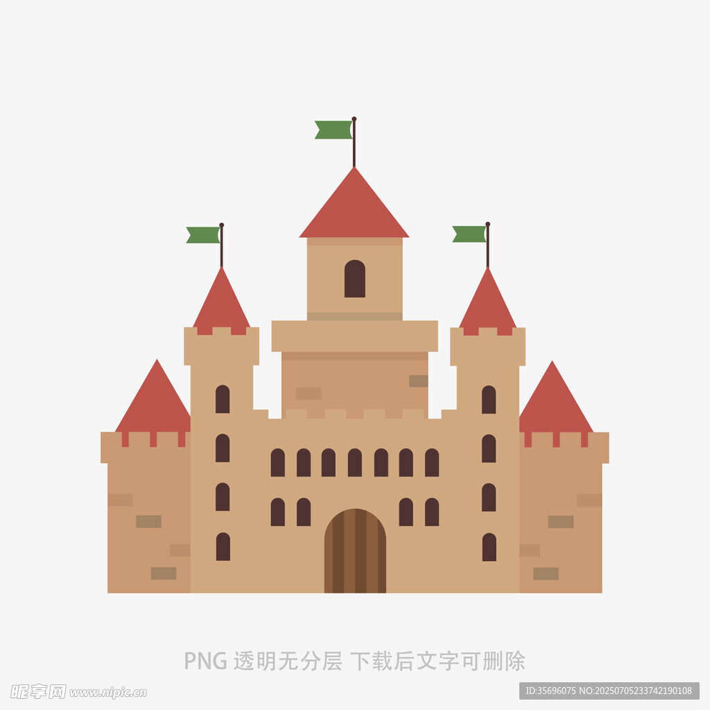 卡通風(fēng)格的中世紀(jì)城堡