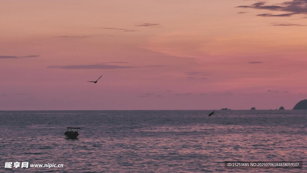 海邊日落美景