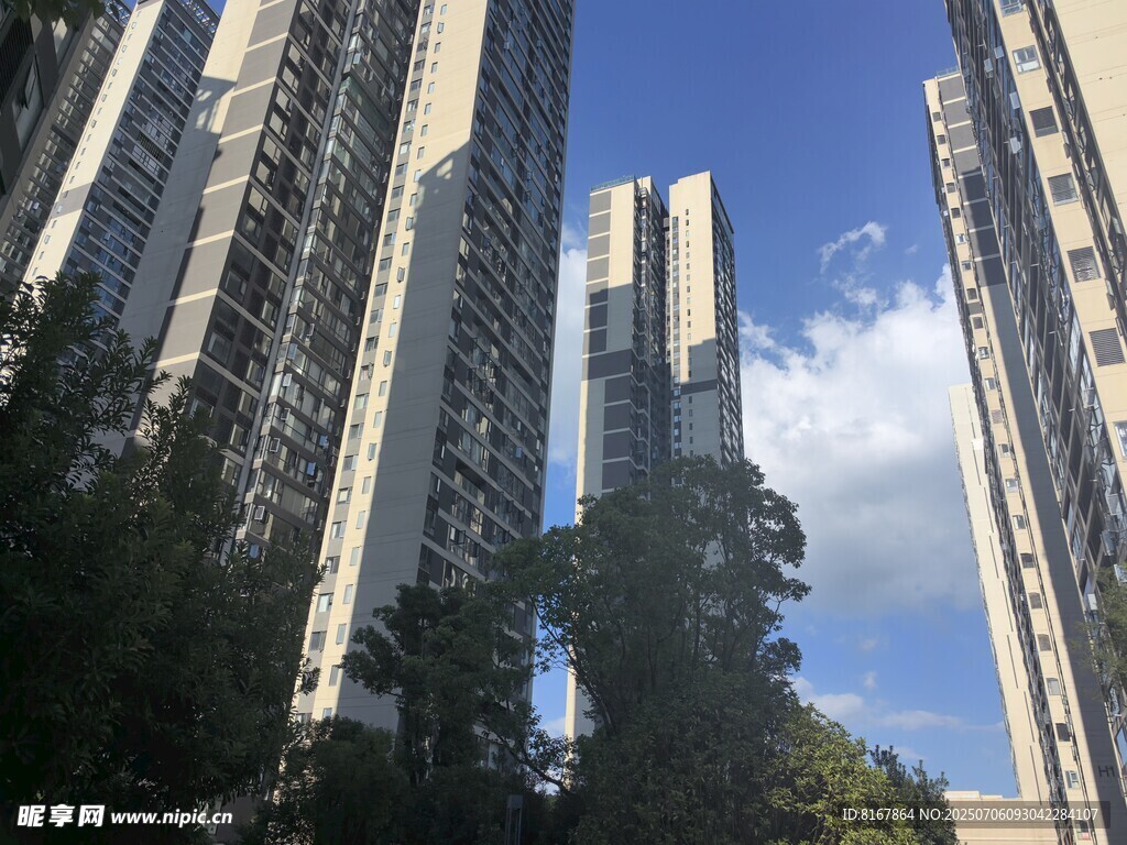 高樓林立的城市景觀