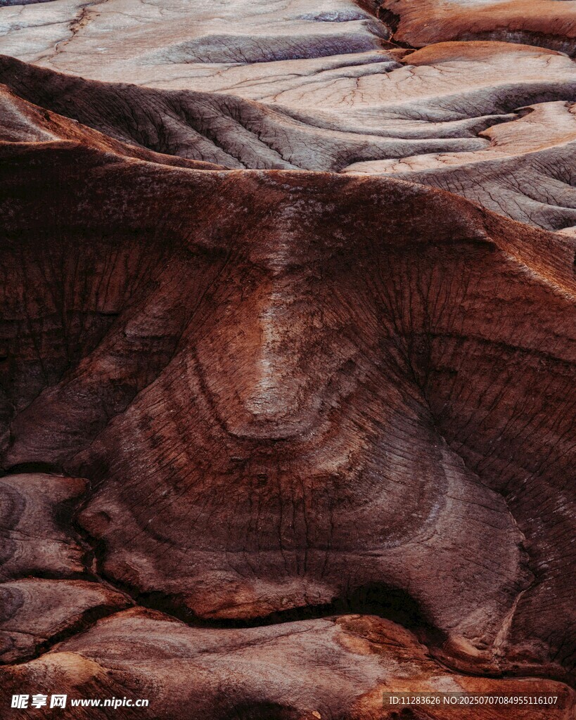 獨特紋理的巖石景觀