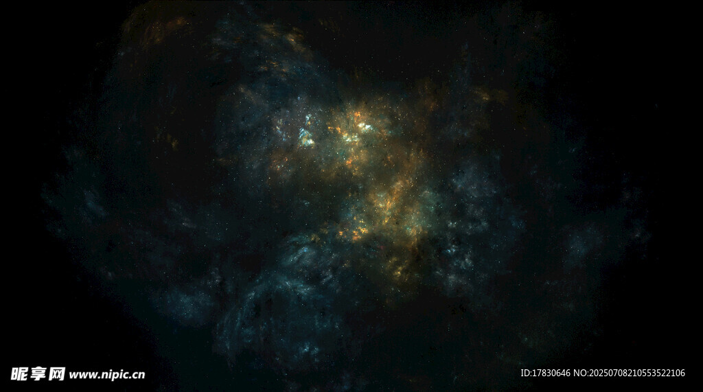 神秘璀璨的宇宙星云景象