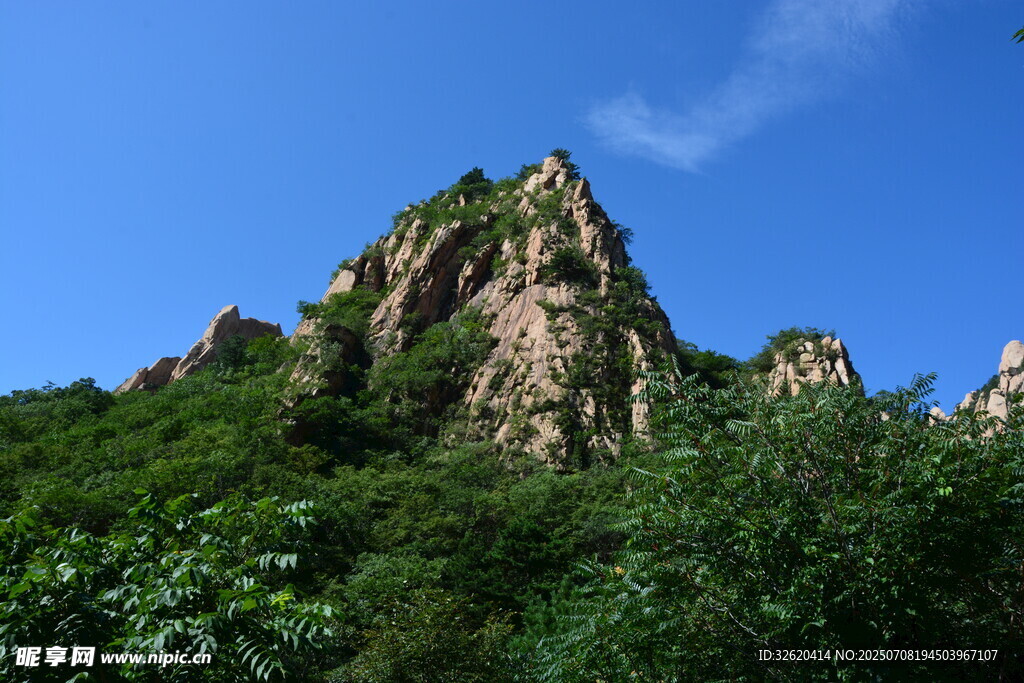 峻峭山峰與蔥郁植被