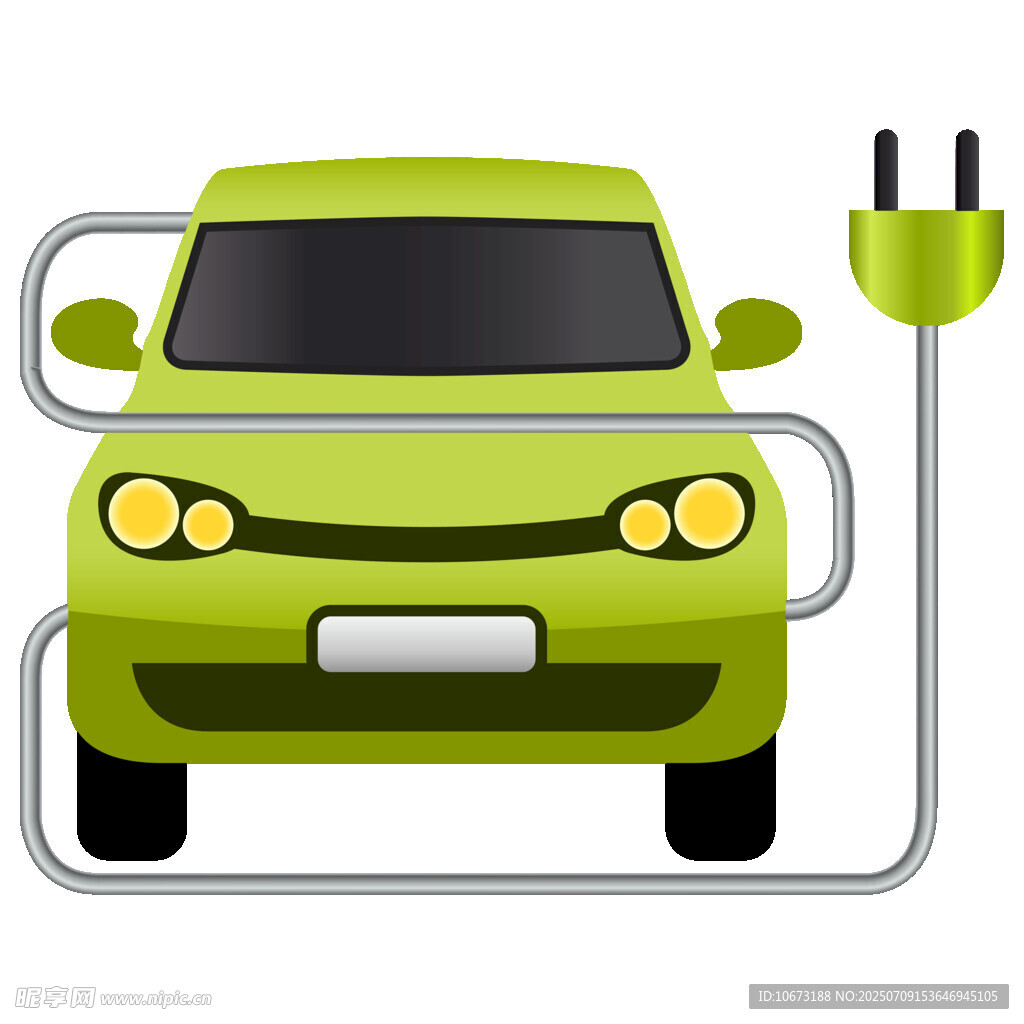 電動汽車充電示意圖