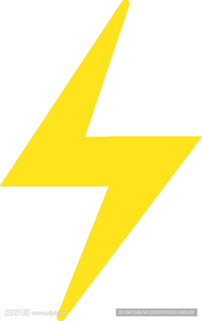 黃色閃電圖標
