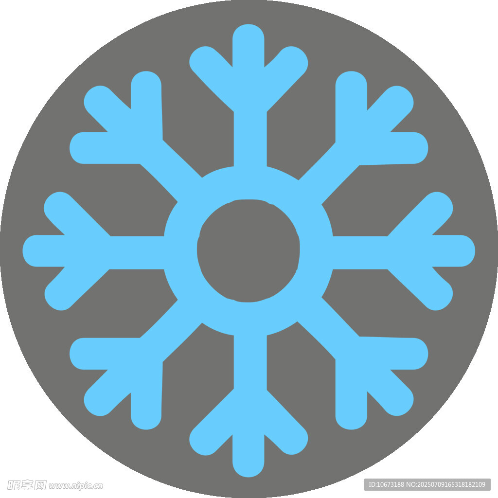 藍(lán)色雪花圖標(biāo)