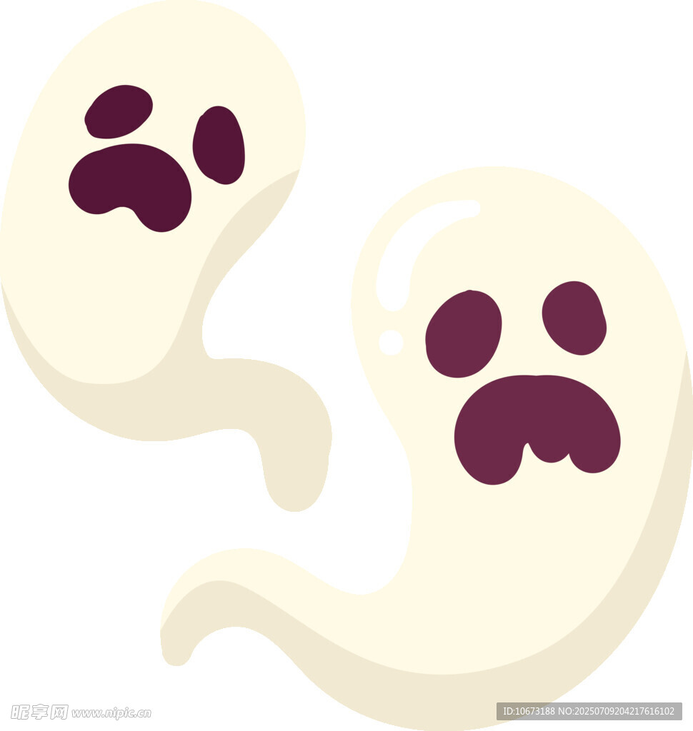 可愛(ài)幽靈插畫