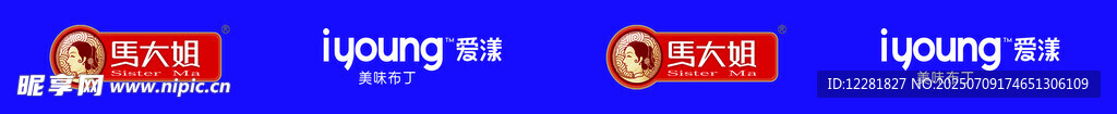藍(lán)色背景上標(biāo)識(shí)