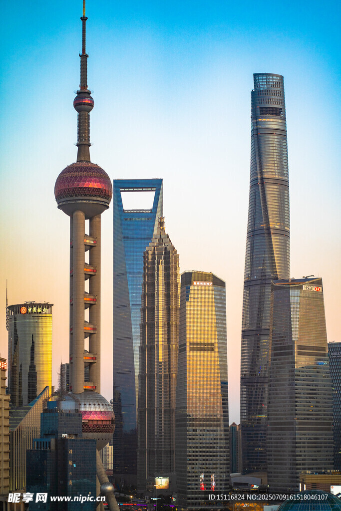 上海城市天際線壯麗景觀