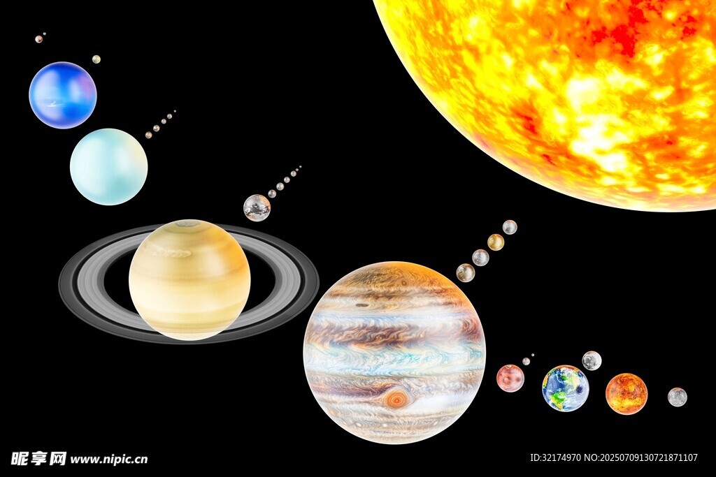 太陽系行星背景