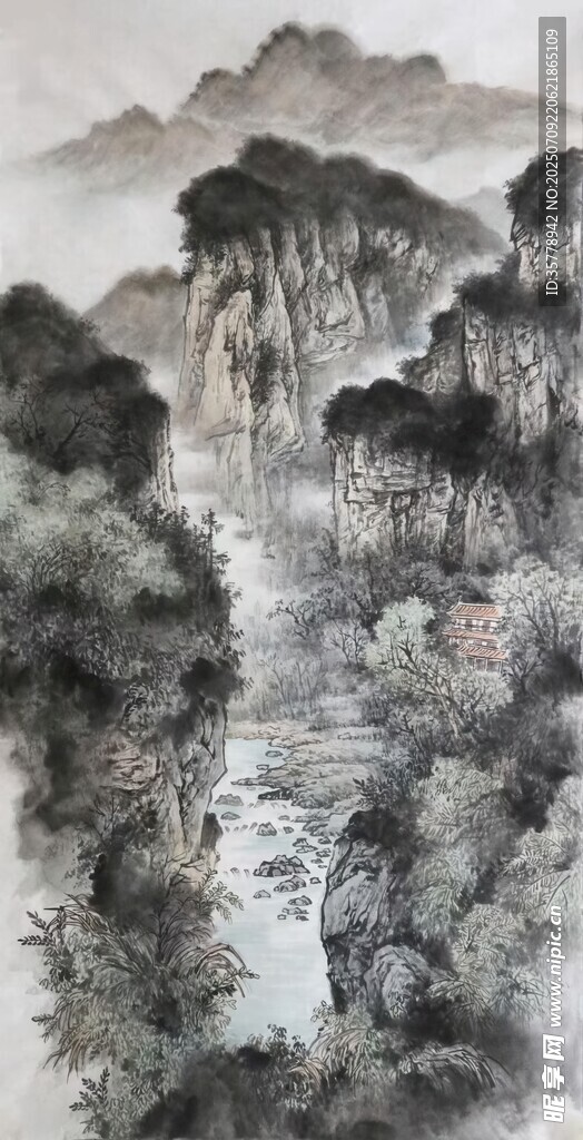 源遠流長山水