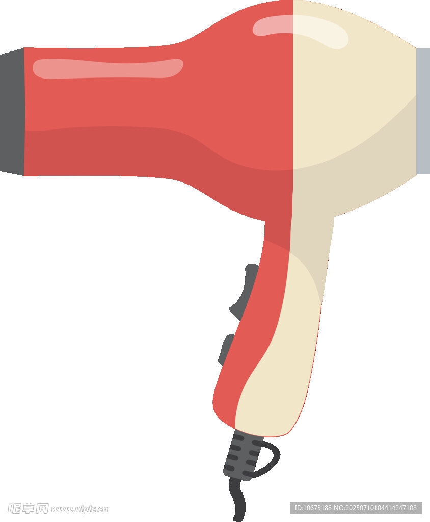 紅色吹風(fēng)機(jī)插畫(huà)