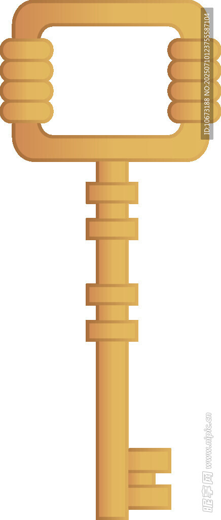 金色復(fù)古鑰匙圖標(biāo)