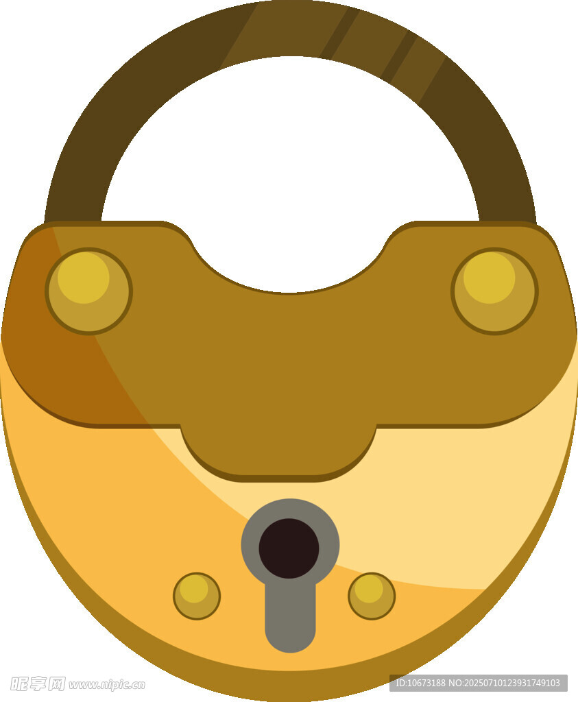 復(fù)古金色掛鎖圖案設(shè)計(jì)