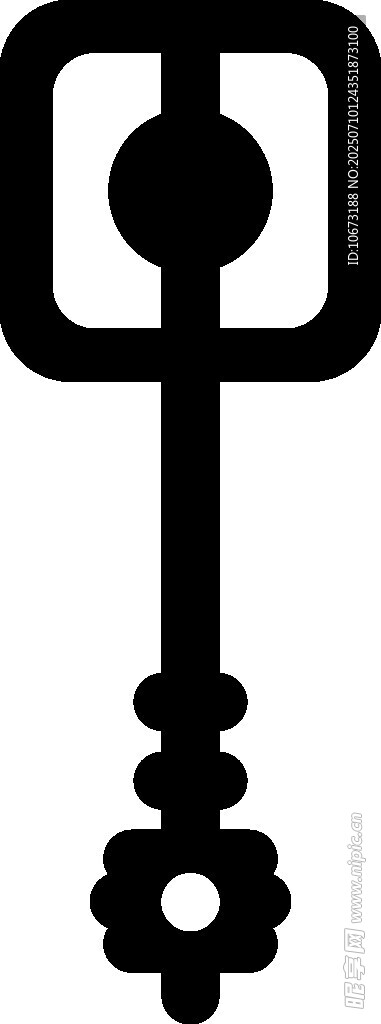 復(fù)古風(fēng)格鑰匙圖案設(shè)計(jì)