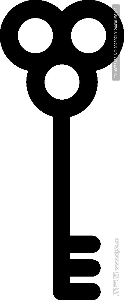 簡(jiǎn)約黑鑰匙圖標(biāo)