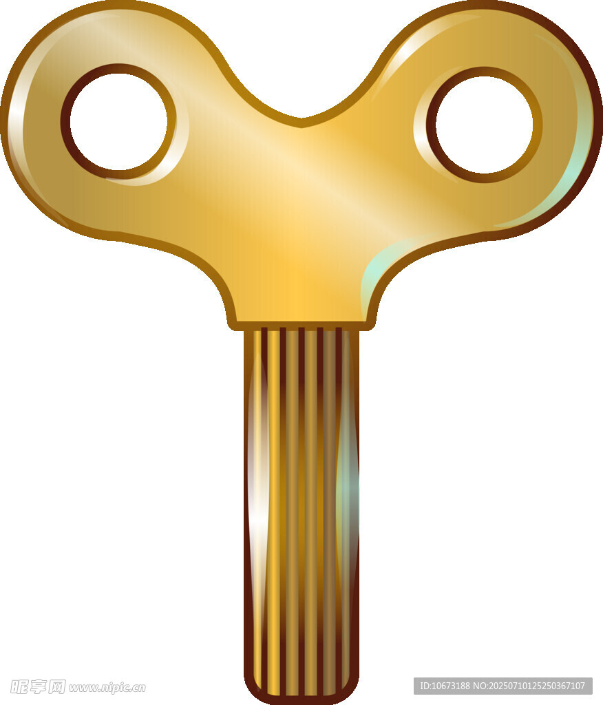 金色雙環(huán)鑰匙圖標(biāo)