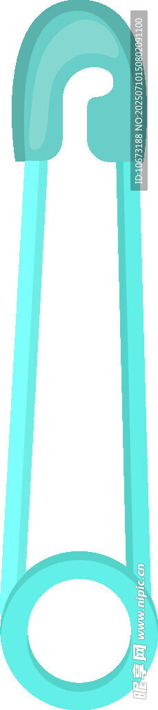 淺藍(lán)色安全別針