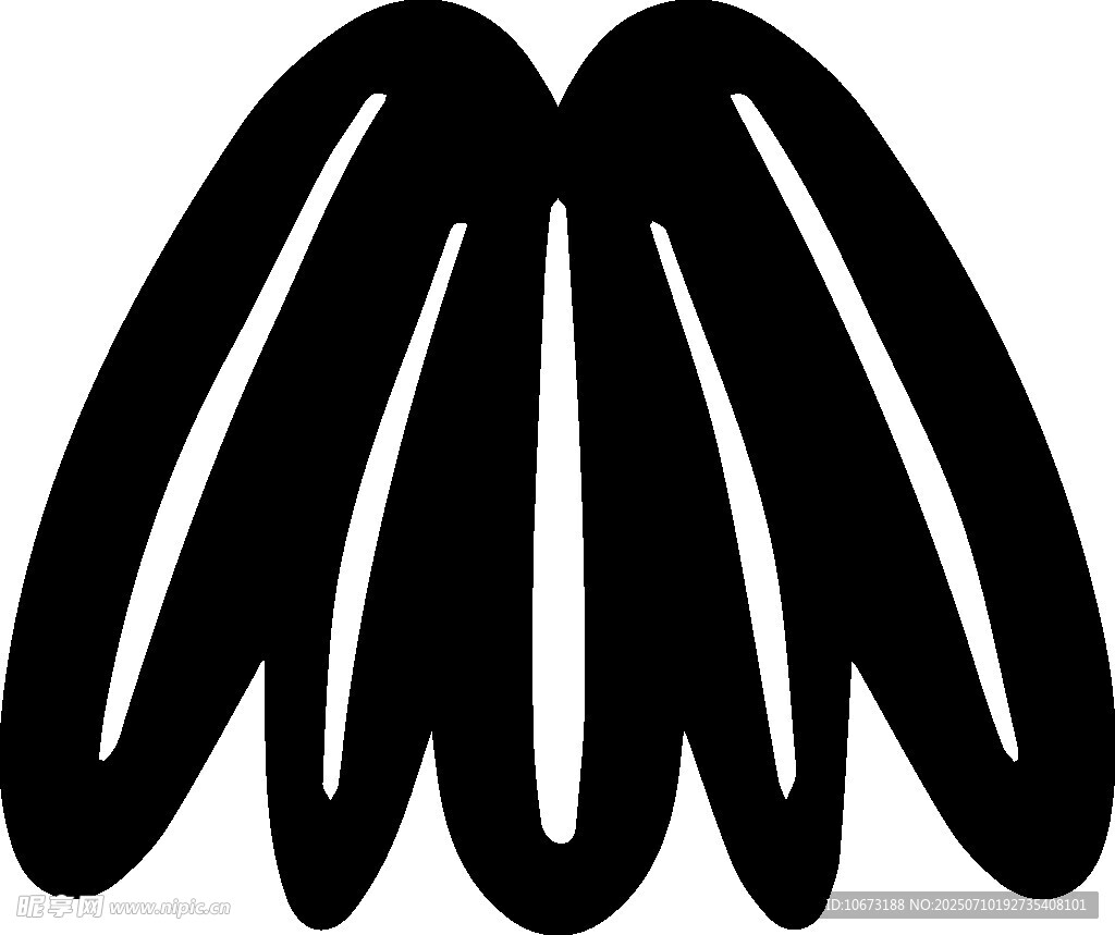簡(jiǎn)約黑色羽翼圖案