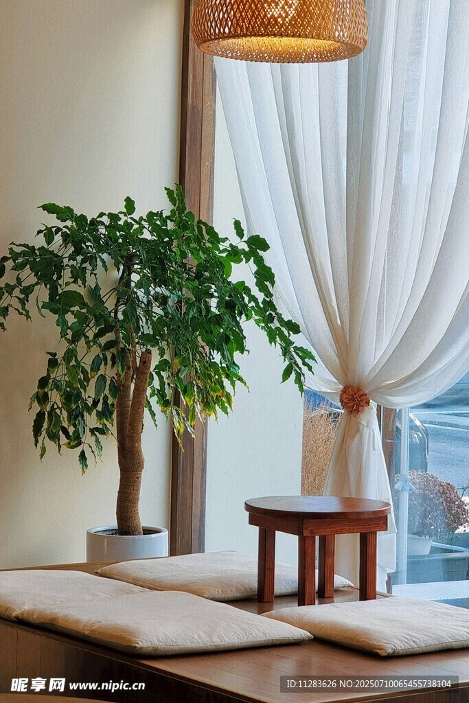 室內(nèi)綠植與簡(jiǎn)約家具布置