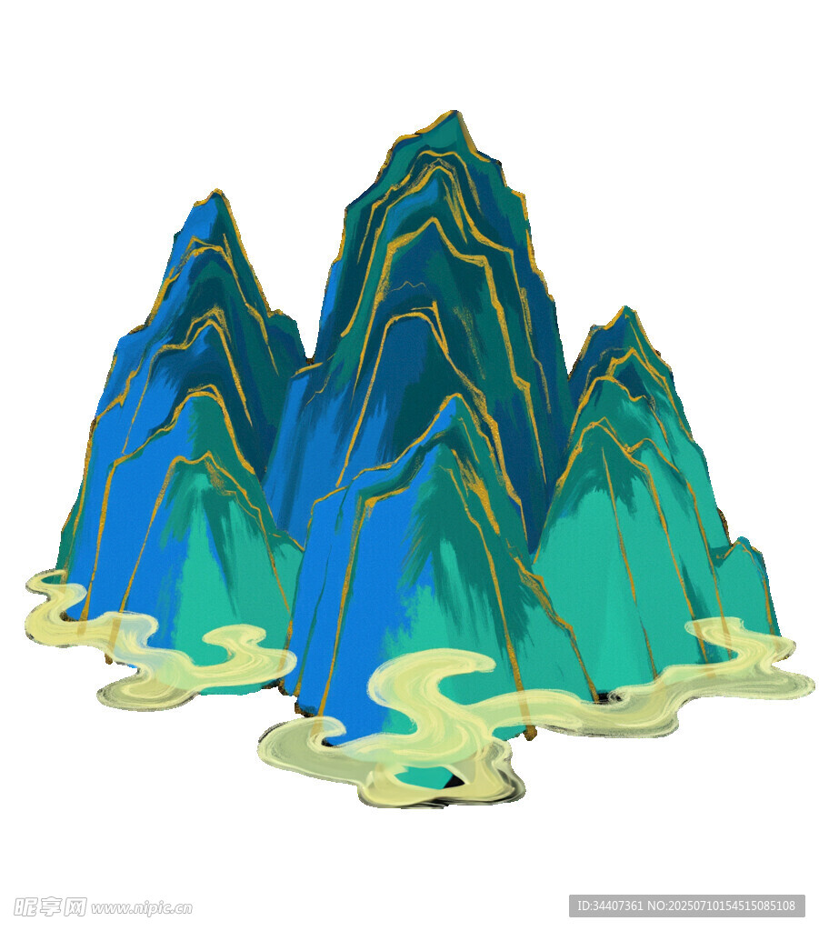 奇幻青綠山水景觀