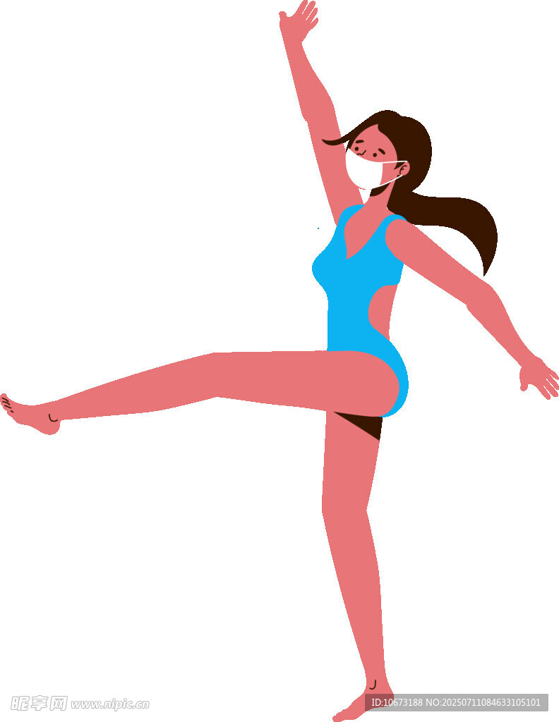 女子優(yōu)雅做瑜伽動作