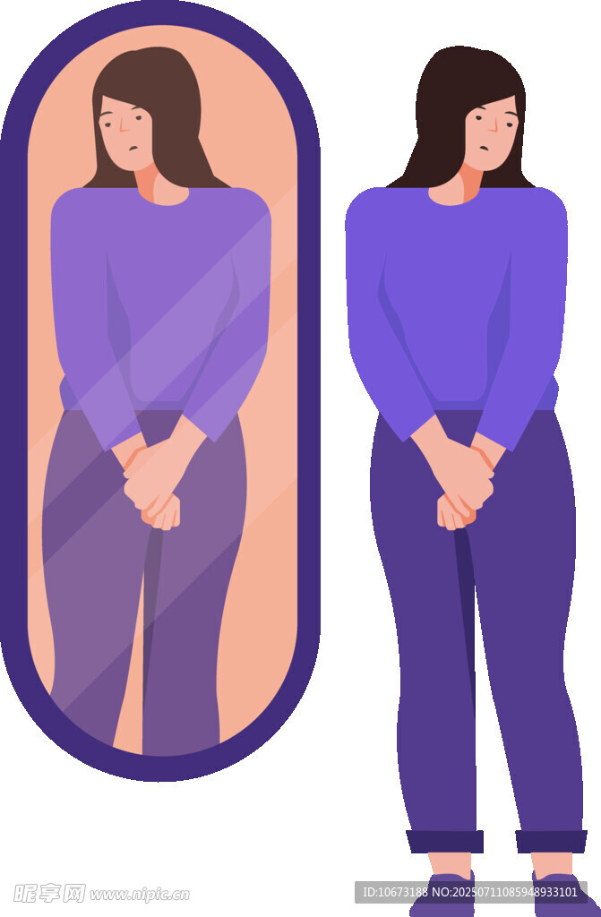 女性前后姿態(tài)對比圖