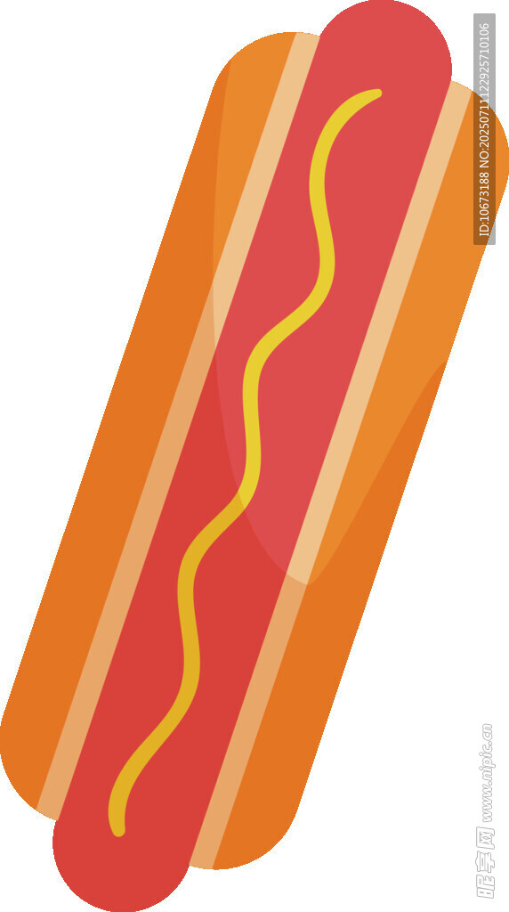 熱狗插畫