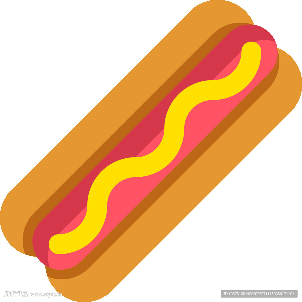 美味熱狗插畫