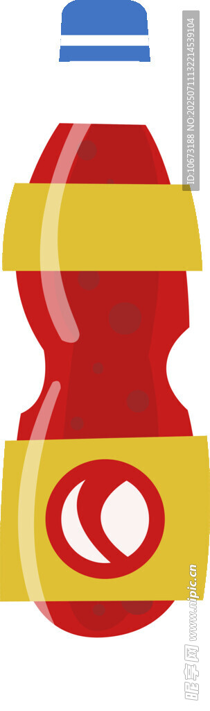 紅黃相間飲料瓶設(shè)計(jì)圖