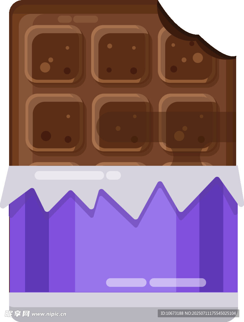 紫色包裝的美味巧克力