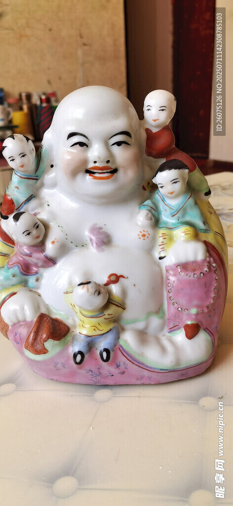 福祿壽三星陶瓷擺件