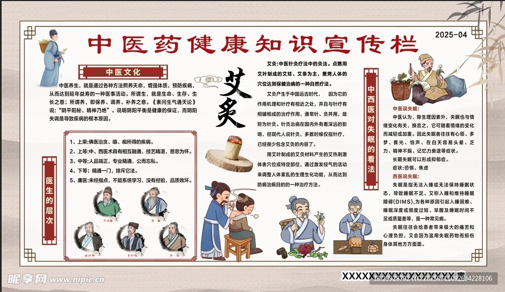 中醫(yī)藥健康知識宣傳欄