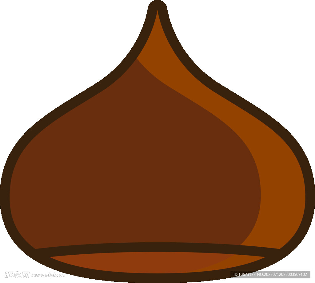 巧克力水滴形狀插畫(huà)