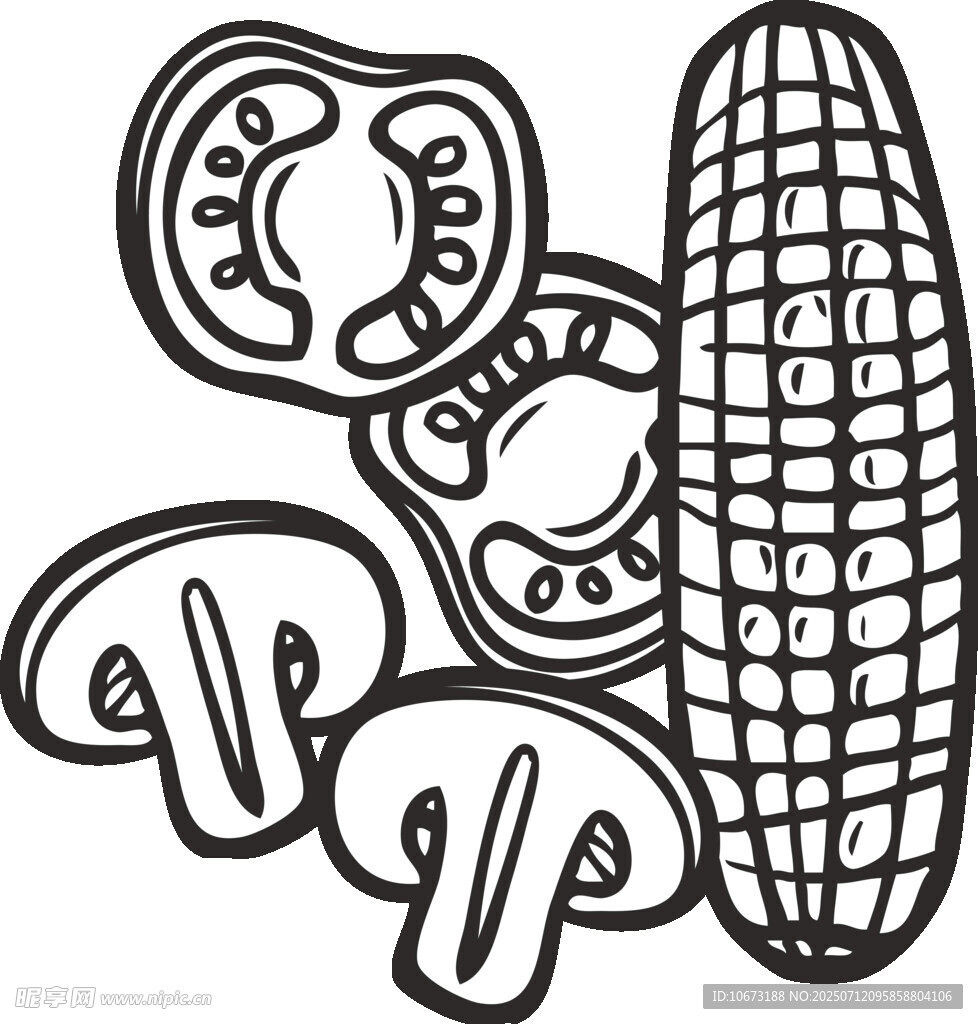 蔬菜簡(jiǎn)筆畫(huà)