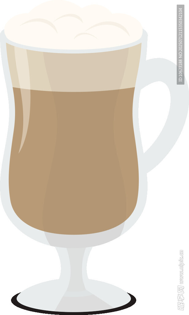 香濃拿鐵咖啡飲品圖