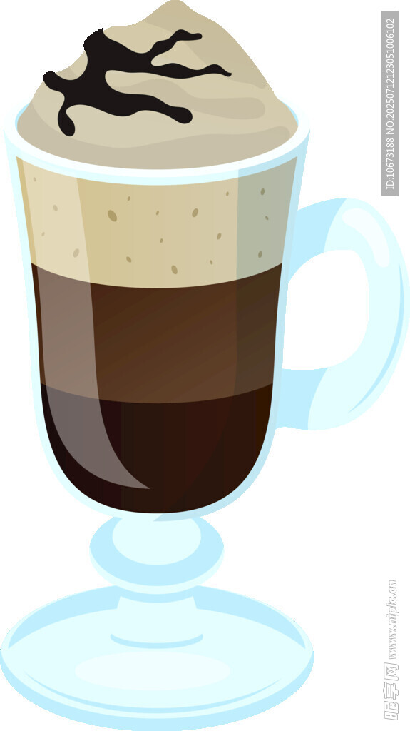 分層巧克力奶昔飲品