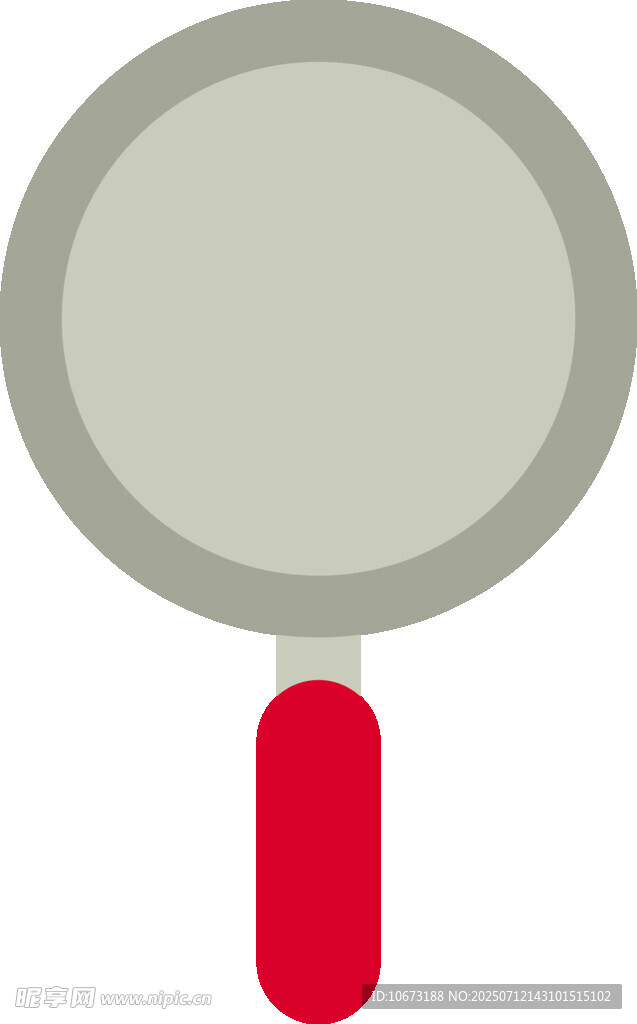 紅色手柄放大鏡圖標(biāo)