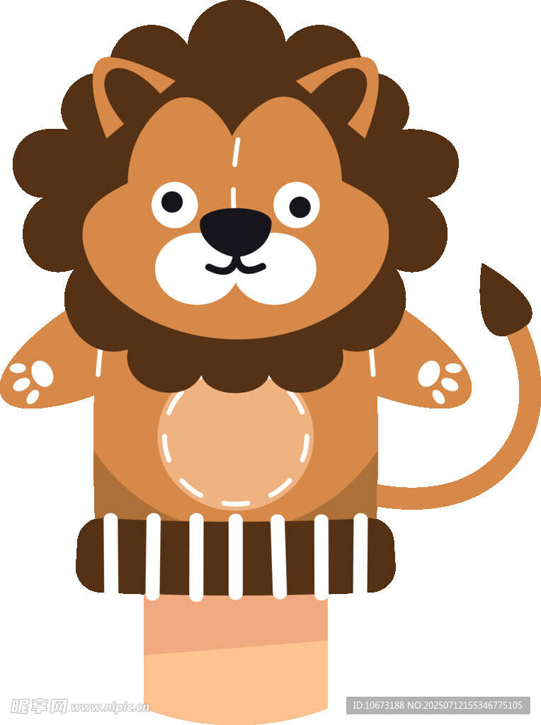 可愛(ài)獅子手偶玩具